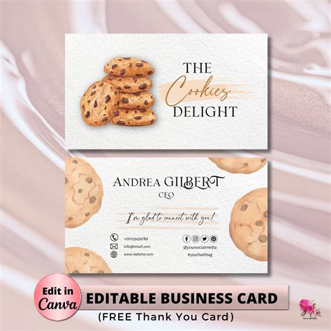 Business Card Cookies .